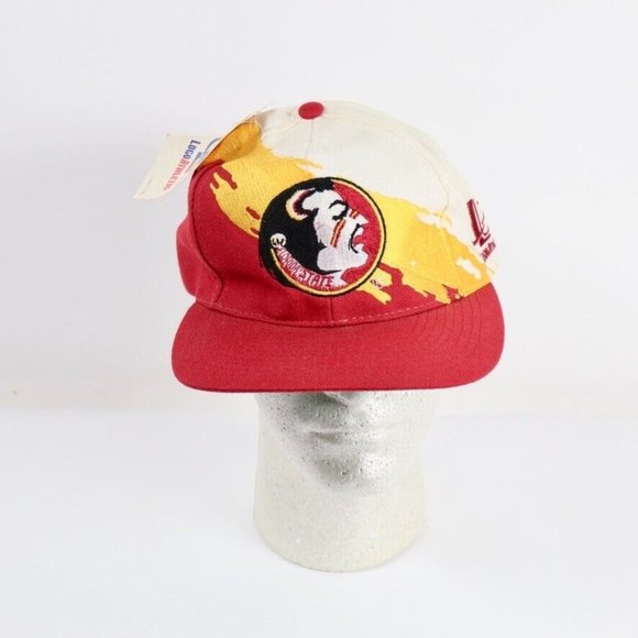 Vintage Logo Athletic FSU Florida State Seminoles Splash Snapback Hat Cap